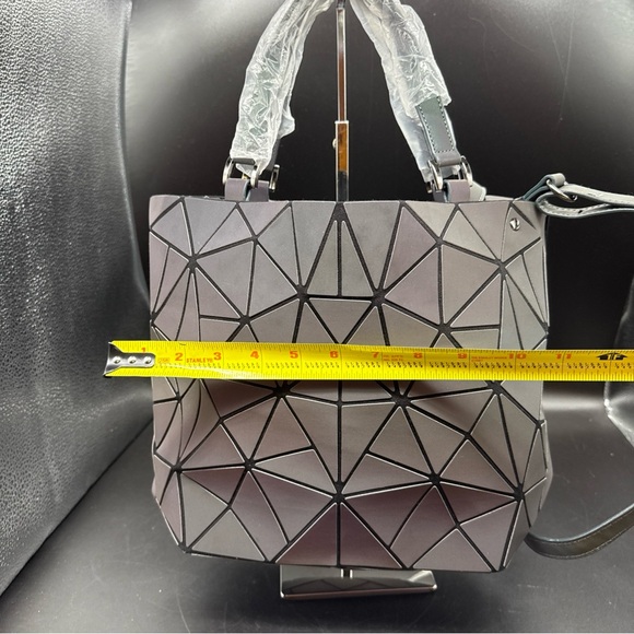 Geometric Black Shoulder Bag - Picture 10 of 10